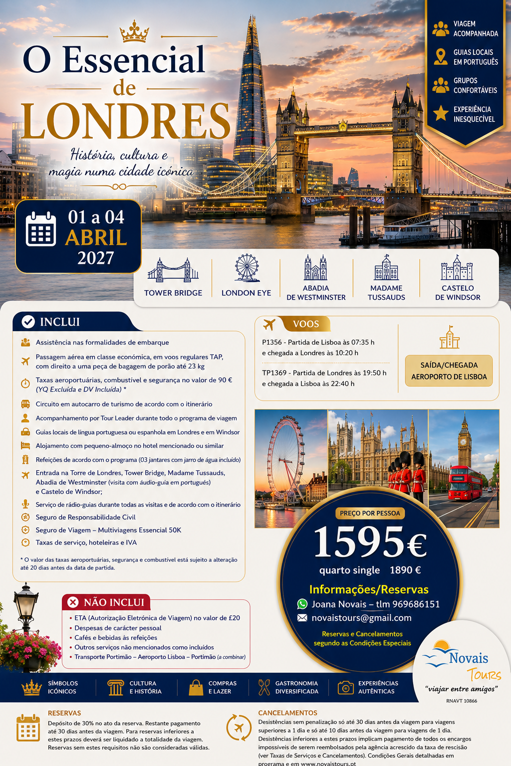 O Essencial de Londres - Operador 4Tours