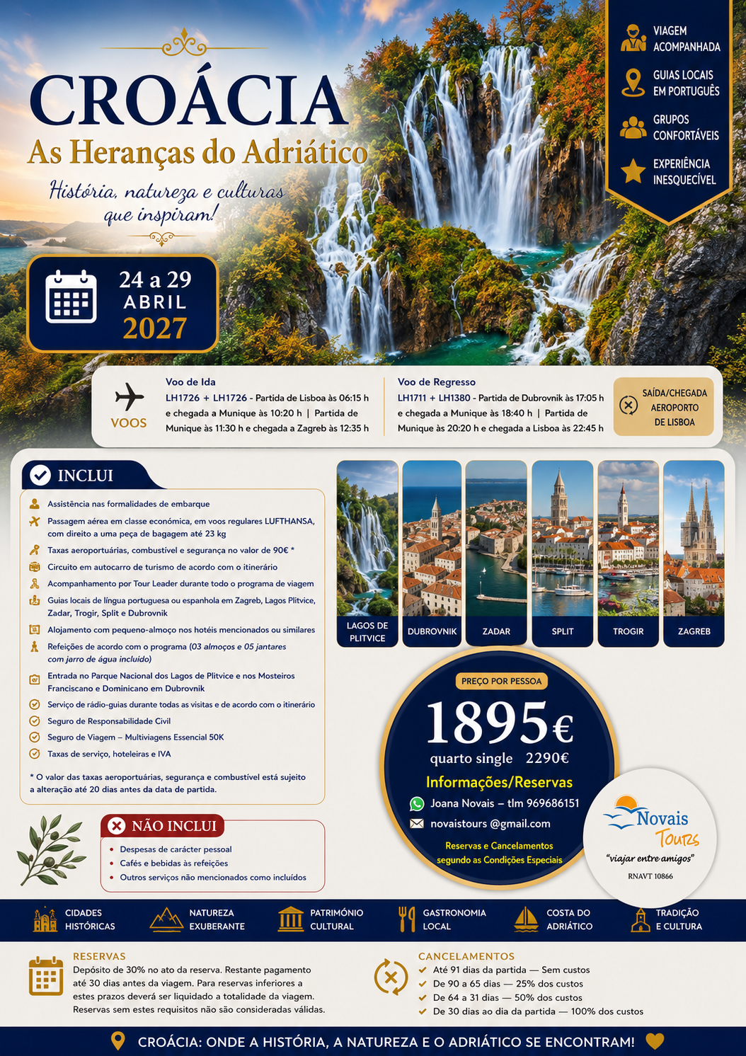 Croácia, As Heranças do Adriático - Operador 4Tours