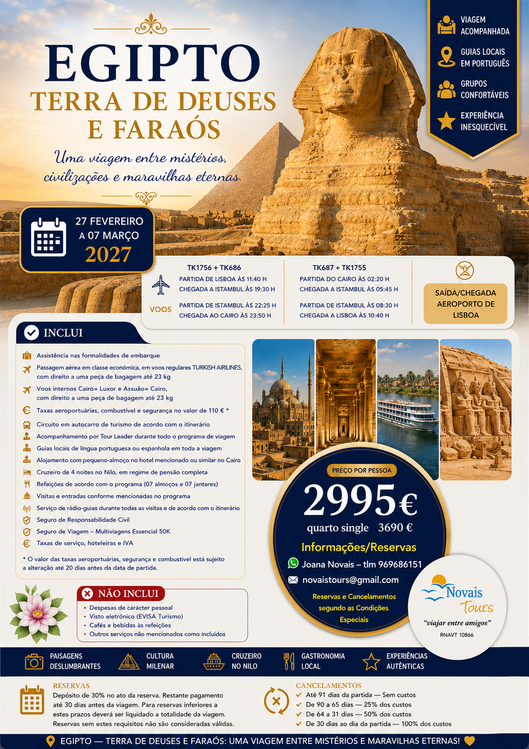 Egipto, Terra de Deuses e Faraós - Operador 4Tours