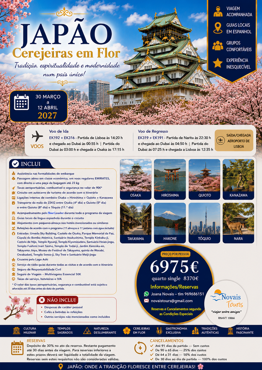 Japão e as Cerejeiras em Flor - Operador 4Tours