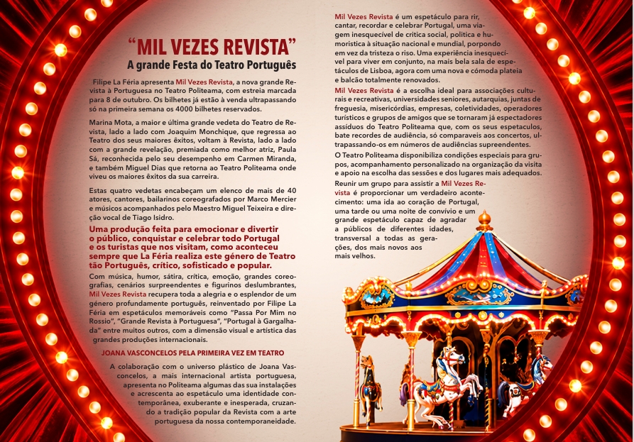 Mil Vezes Revista - de Filipe La Féria no Politeama